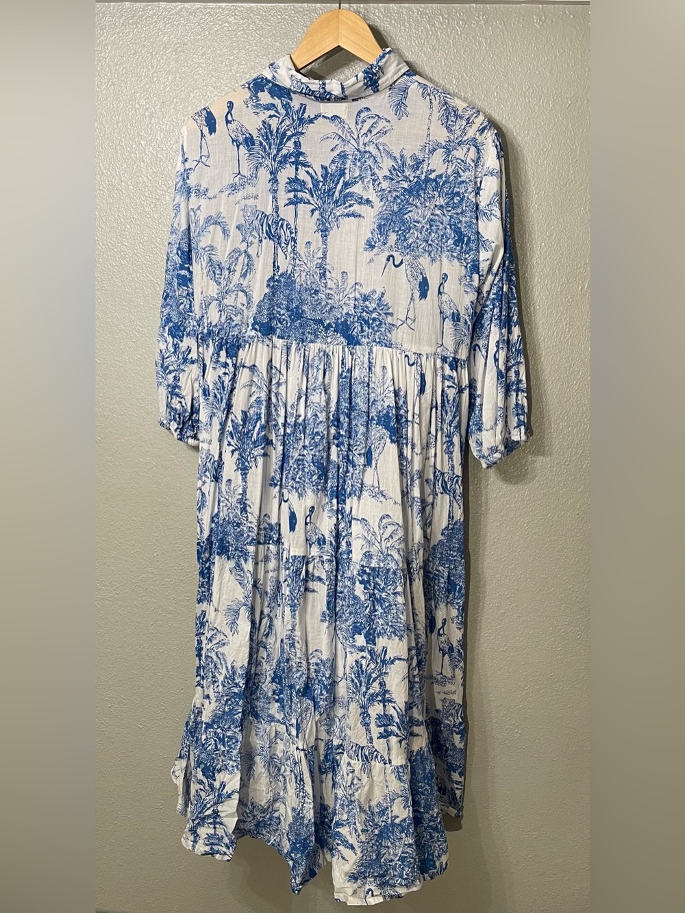 House of Sundar Liana Midi Dress - Azure Wave - Size XL - Picture 4 of 4